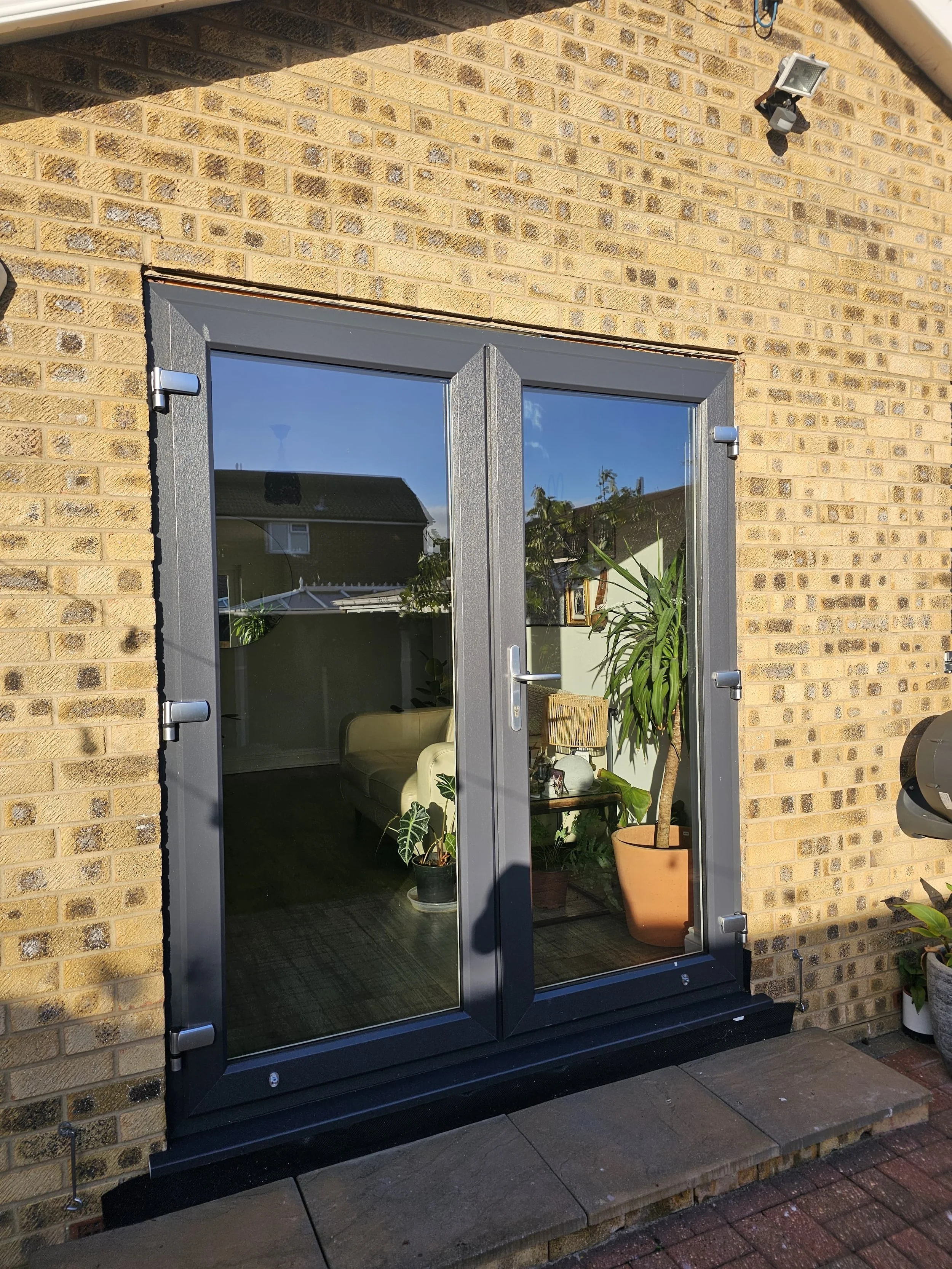 70% reflective on these patio doors to reduce glare and bleaching of the newly fitted floor.