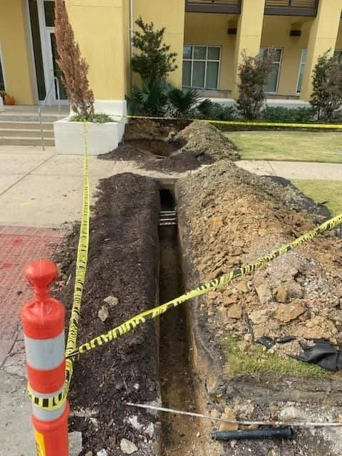 Yard drainage solution for standing water in Jackson Mississippi