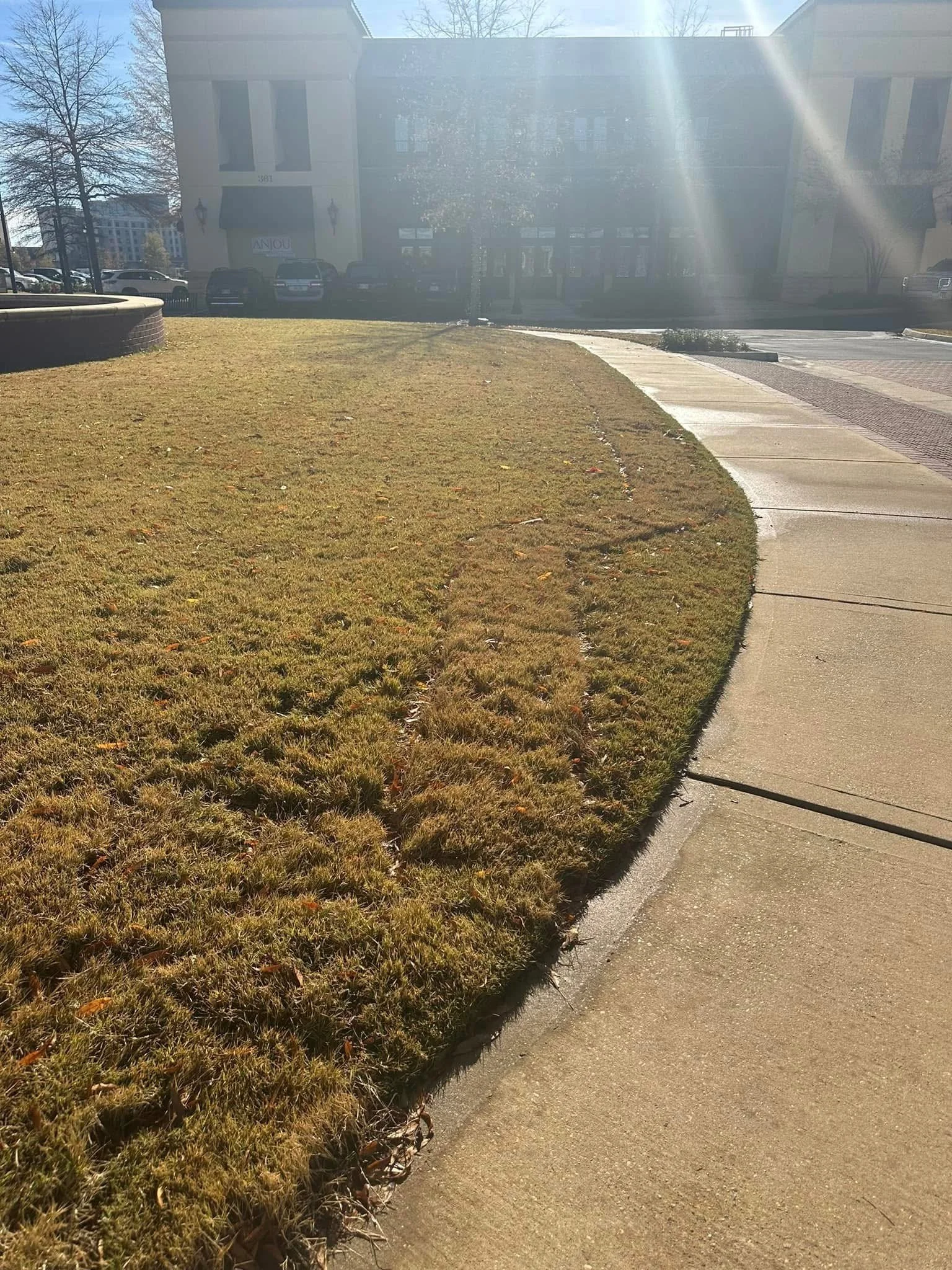 Custom concrete catch basin installed in Jackson MS