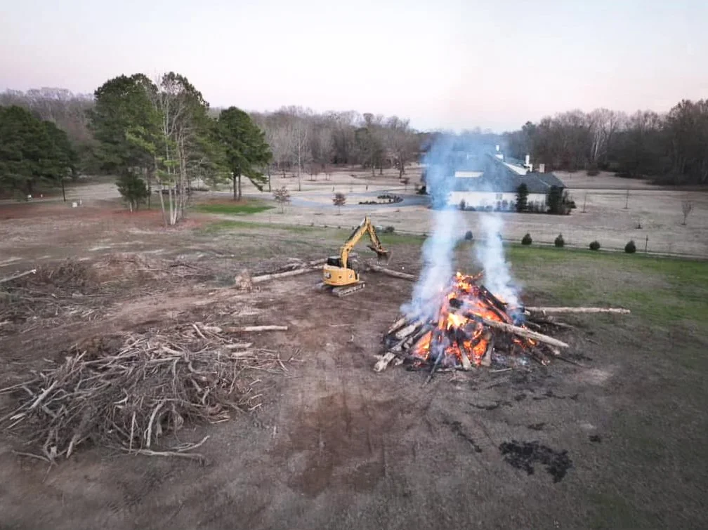 Land clearing and brush cutting in Mississippi