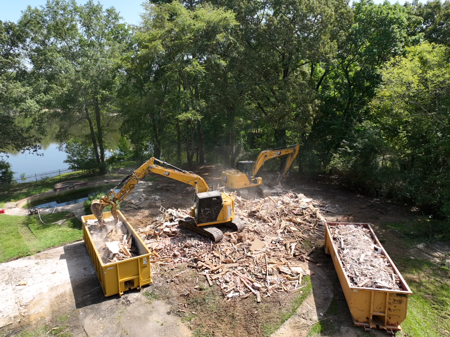 Commercial building demolition in Madison MS