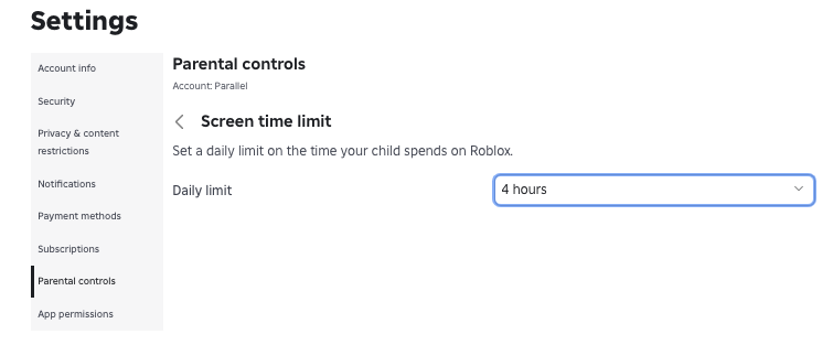 Screenshot 6 Roblox into screentime daily limit.png