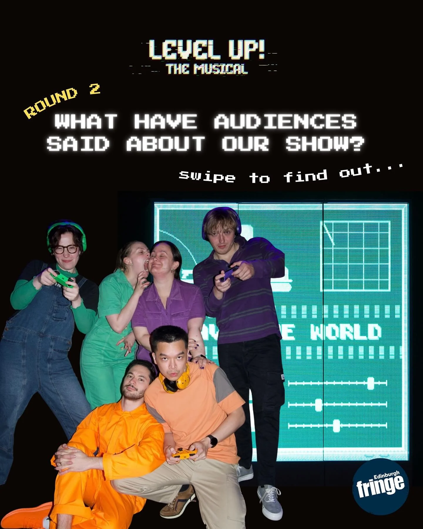 🎮WHAT (else) HAVE AUDIENCES BEEN SAYING ABOUT OUR SHOW? 

🎈Level Up! Runs Wednesday 30 July &ndash; 25th August (not 11th) 2025 @ 14:00. Big Yin Stage @ Gilded Balloon. 

Photos by @jesswatson_design

🏷️ #EdFringe #EdFringe2025 #FringeComedy #Frin