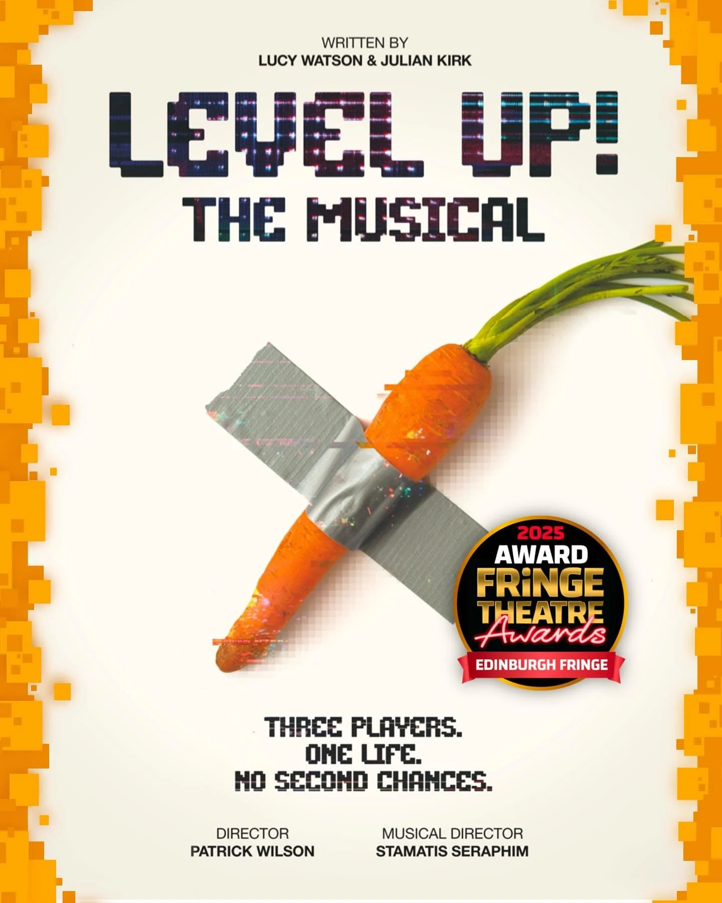 We are officially an AWARD WINNING SHOW. Thank you to @fringetheatreawards for this special honor. 

🎈Level Up! Runs Wednesday 30 July &ndash; 25th August (not 11th) 2025 @ 14:00. Big Yin Stage @ Gilded Balloon. 

Poster by @tomhaakonsandford 
Graph