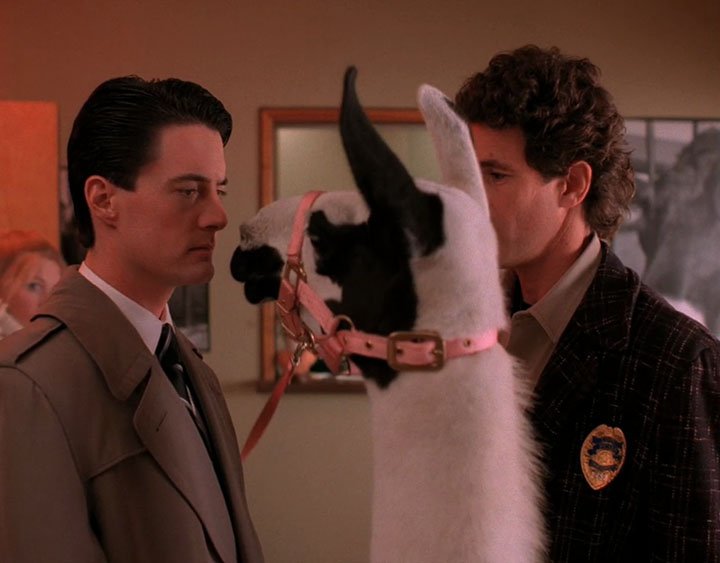 A still from David Lynch's "Twin Peaks" (1990)