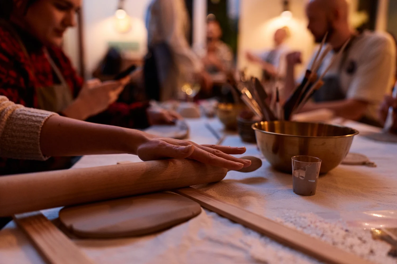 Pottery Bar drop-in corporate pottery experience