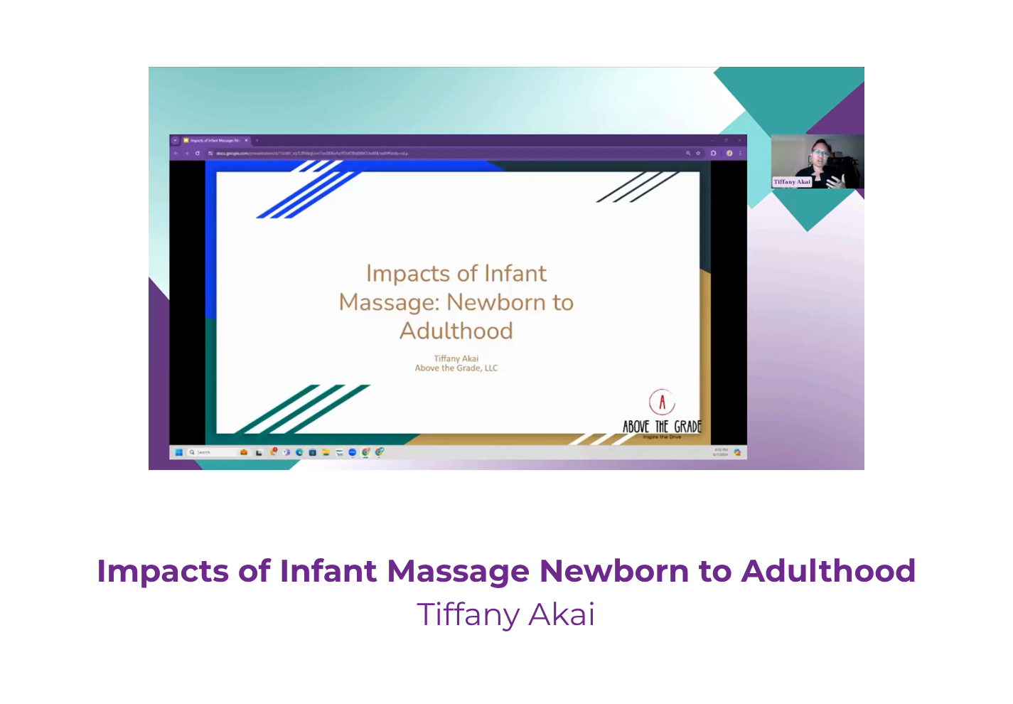 Impacts of Infant Massage Newborn to Adulthood - Tiffany Akai