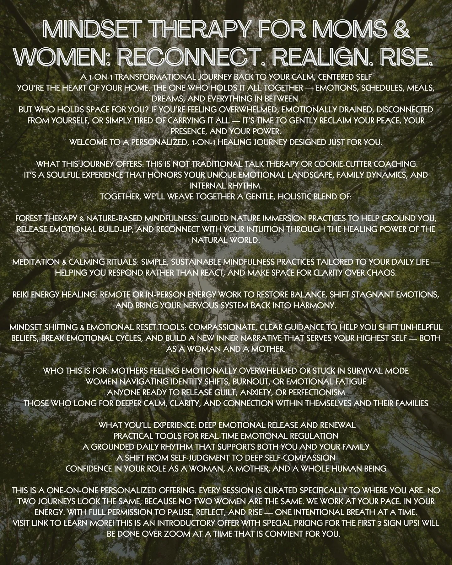 Apply now for this unique inner work experience. The first 3 individuals will get a special introductory offer. 
Visit here: https://www.wildmoonfarmli.com/mindsettherapy or link in bio or website for all the details and to apply! 

#longislandmom #l