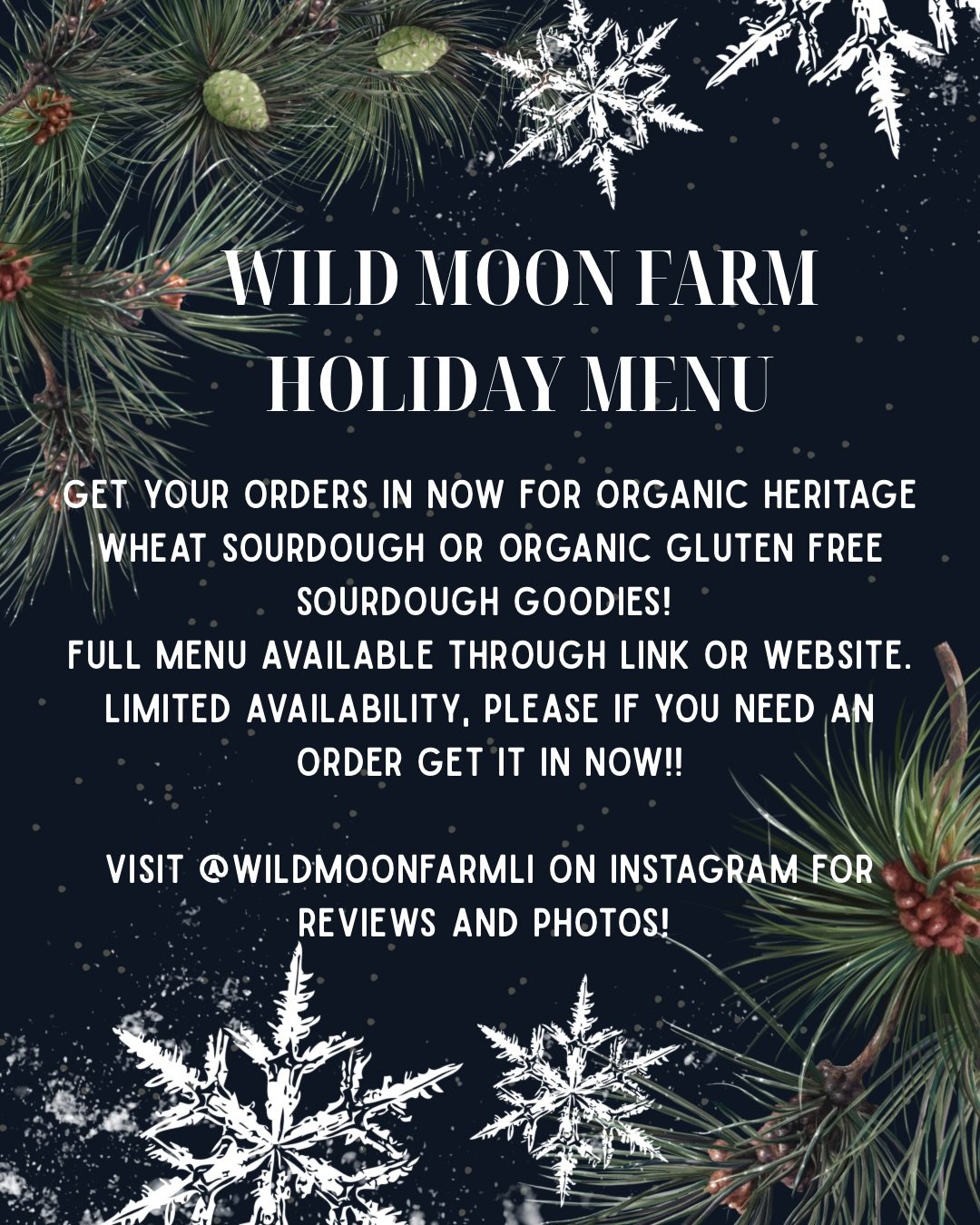 Get your orders in early! Available for anytime during the month of December the Gluten Free rolls &amp; bread is a great item to have for guests!! Order link in bio under holiday order form or here: https://forms.gle/CJZU4ug3nbZFzUv66