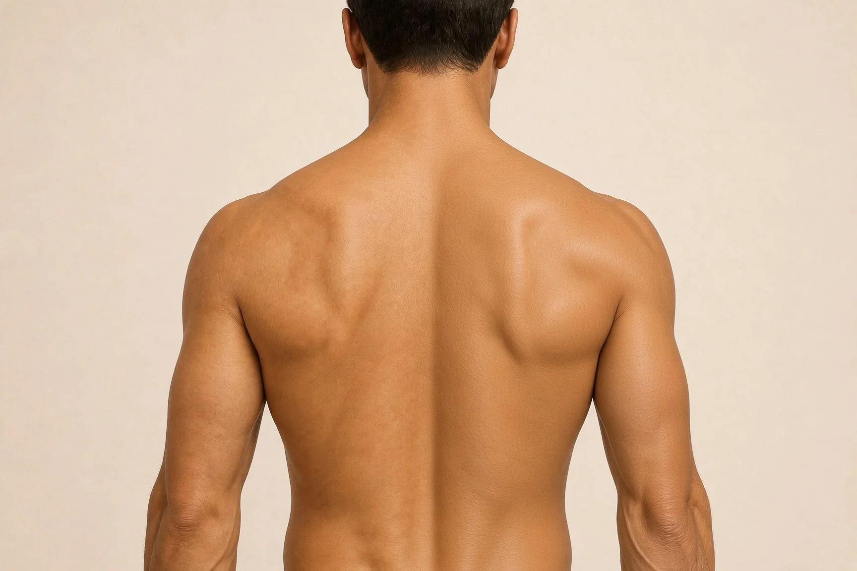 Back with intact skin