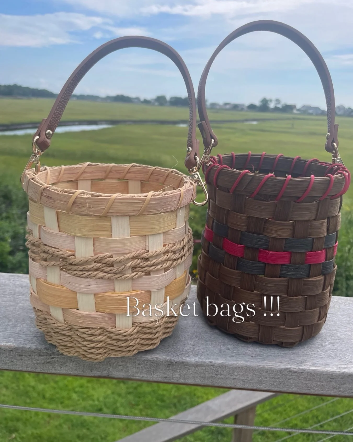 Add a bottle of wine or carry as a purse! Great coastal vibes!