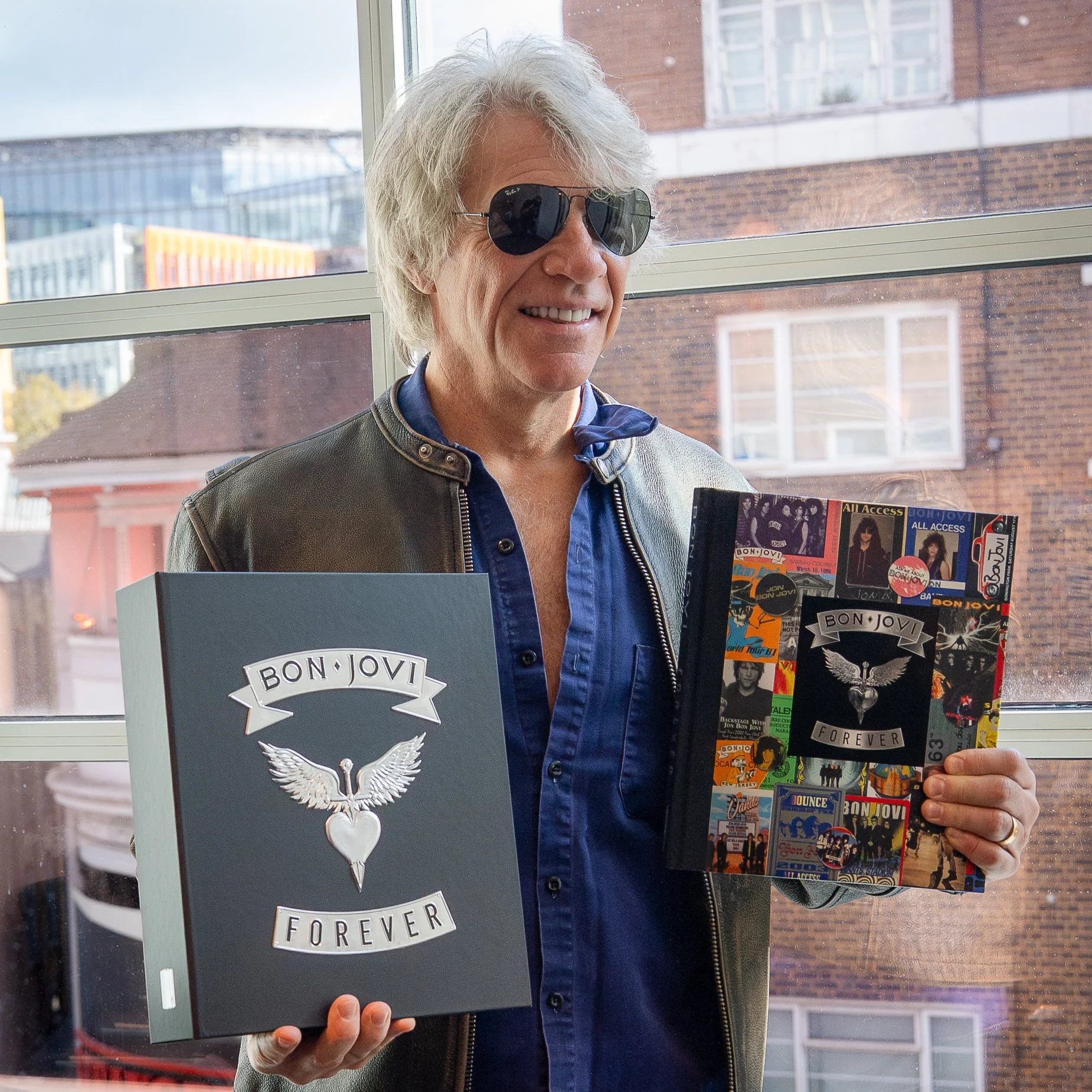 Jon Bon Jovi at a book signing in London for his press tour, prior to touring at wembley stadium and madison square gardens next summer of 2026.