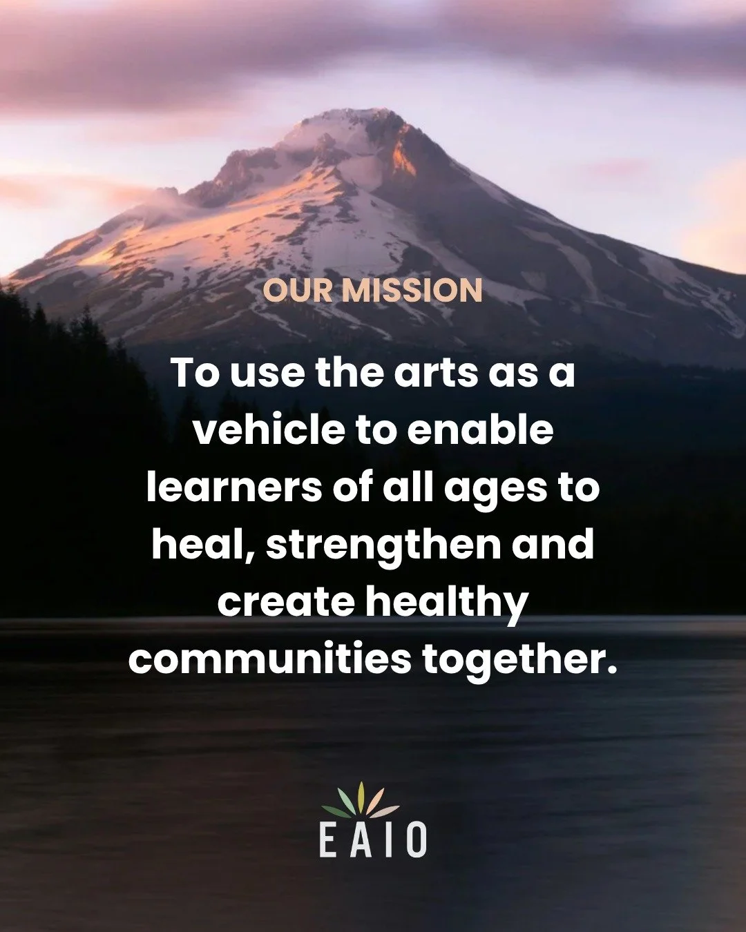 At the Expressive Arts Institute of Oregon, our mission is to use the arts as a vehicle for healing, growth, and community connection. Through movement, music, art making, and storytelling, we offer learners of all ages the tools to explore creativit
