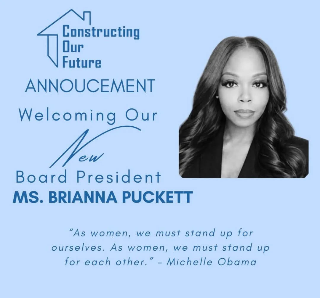 Brianna Puckett elected Board President of Constructing Our Future