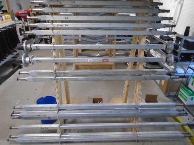 New Galvanized 2"X 2" Straight 3,500 lb Boat Trailer Axle-64" OAL / 59" Hub Face