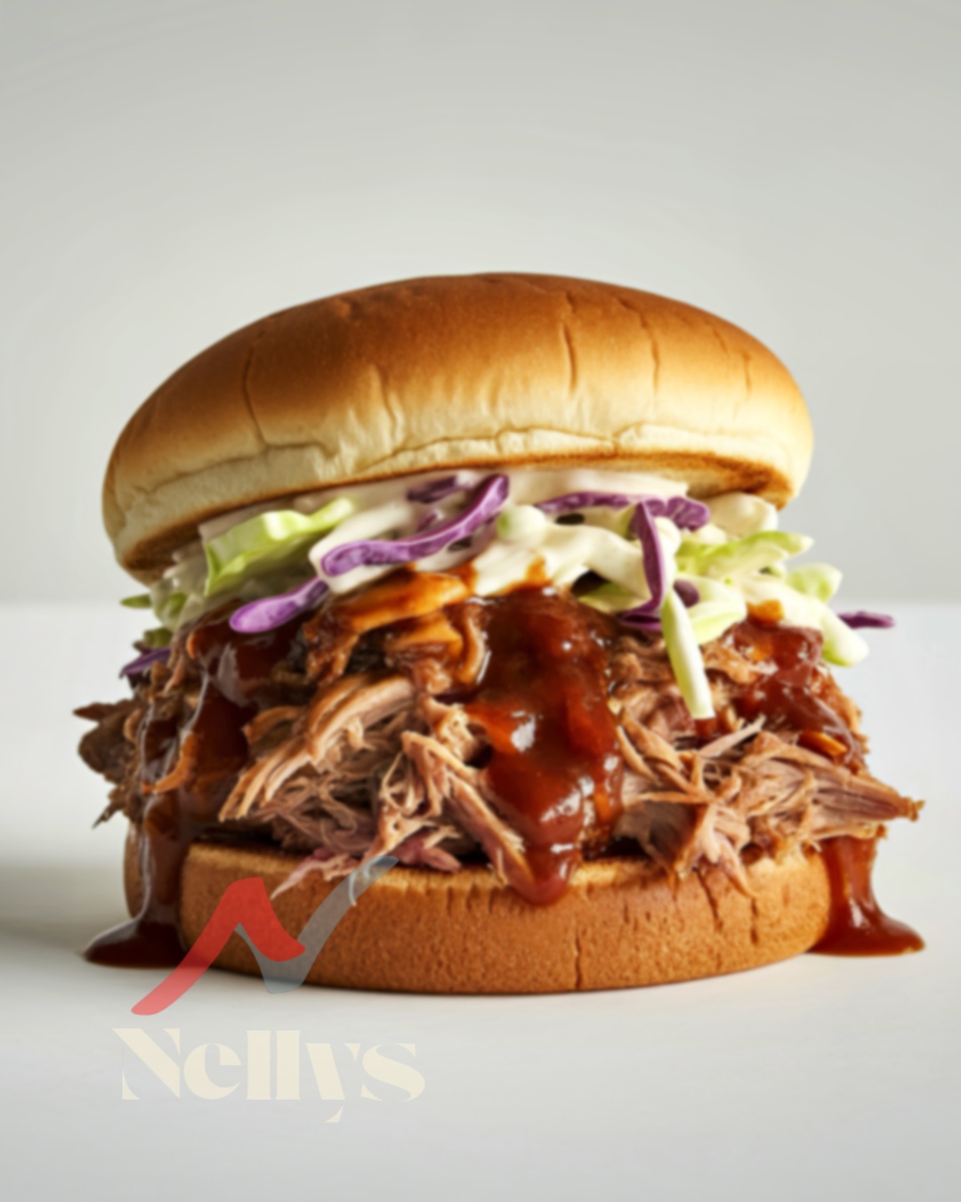 🍔 Sándwich BBQ de Pollo Desmenuzado