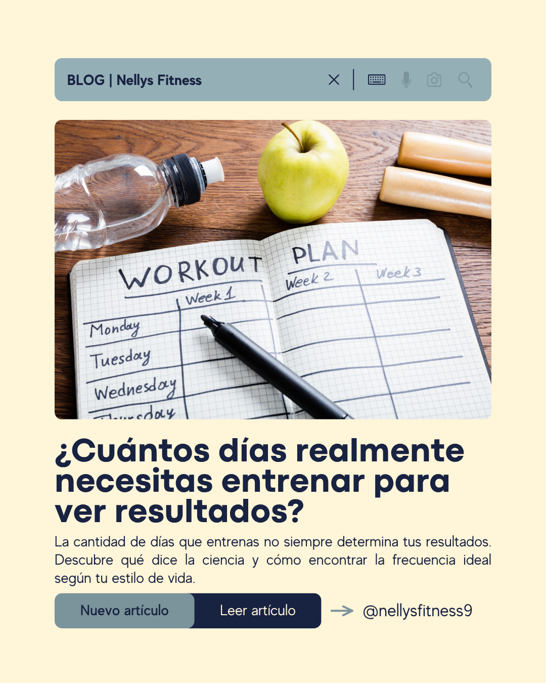 ¿Cuántos días realmente necesitas entrenar para ver resultados?