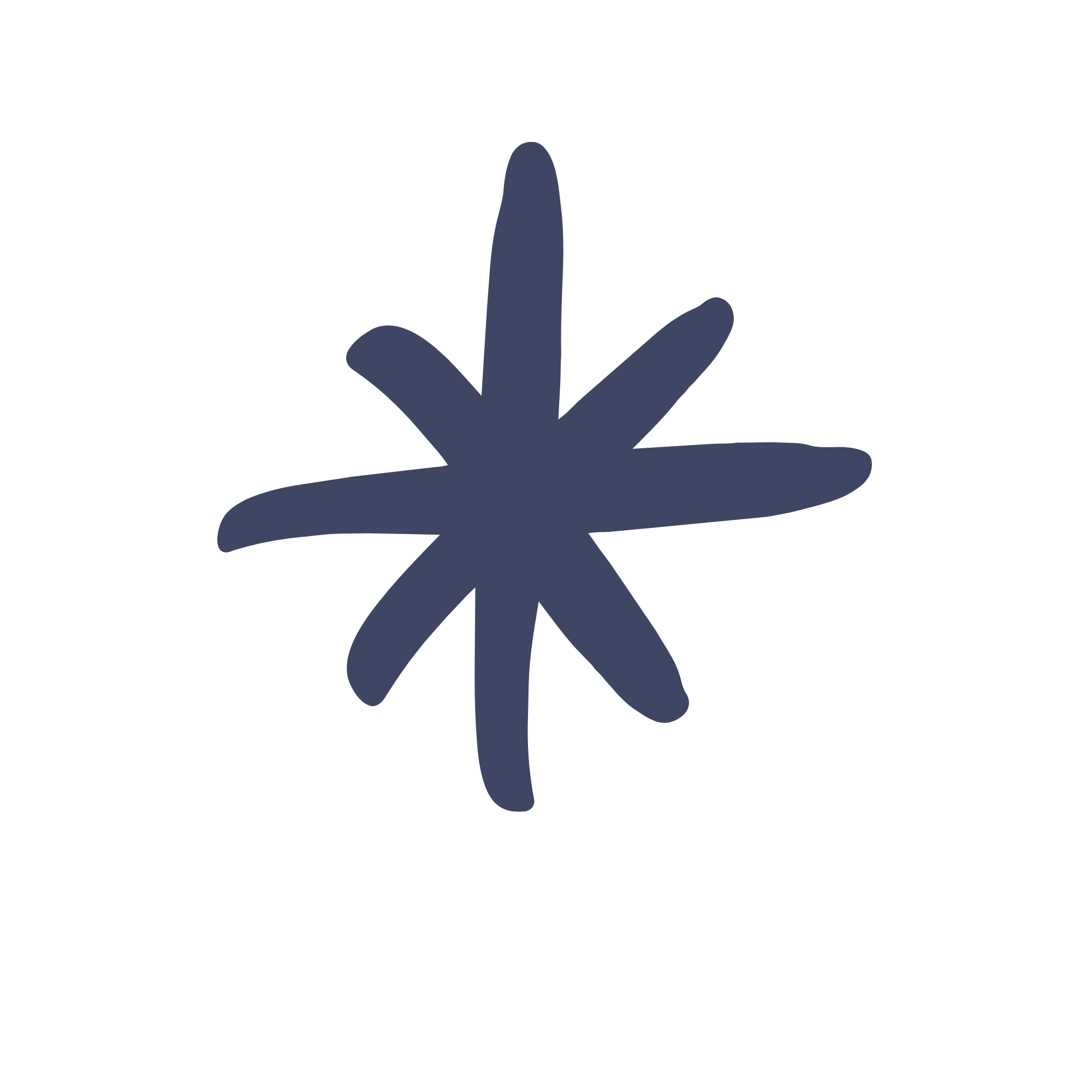 Illustration of a dark-colored  sparkle.