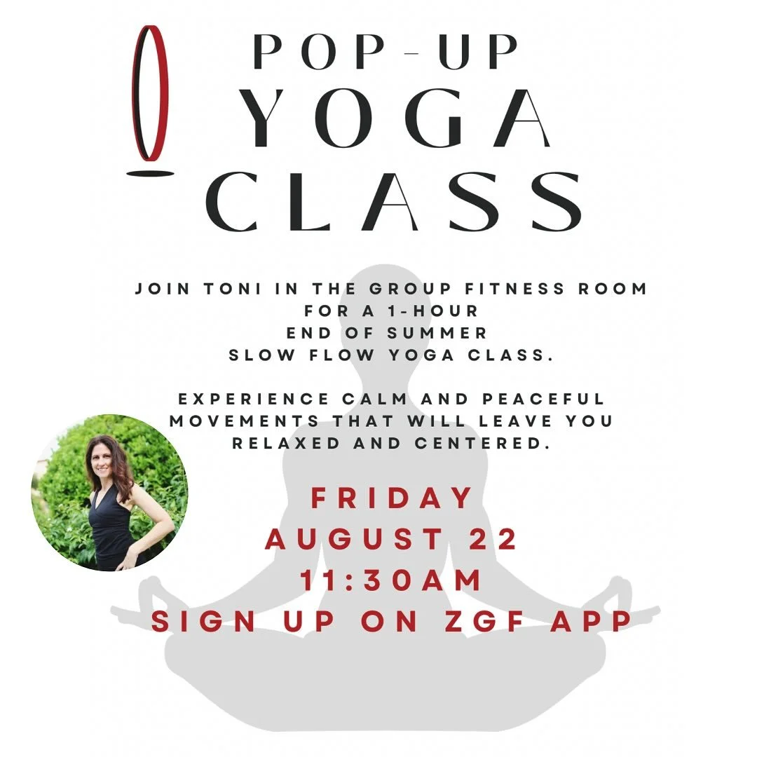 ☁️ Move slow, breathe deep. Join Toni for a calming Slow Flow at 11:30 am on Friday with Pop Up Yoga. Ground your energy and reset your mind 🧘‍♀️✨
#SlowFlow #PopUpYoga #YogaWithToni #MiddayReset #PeacefulPractice