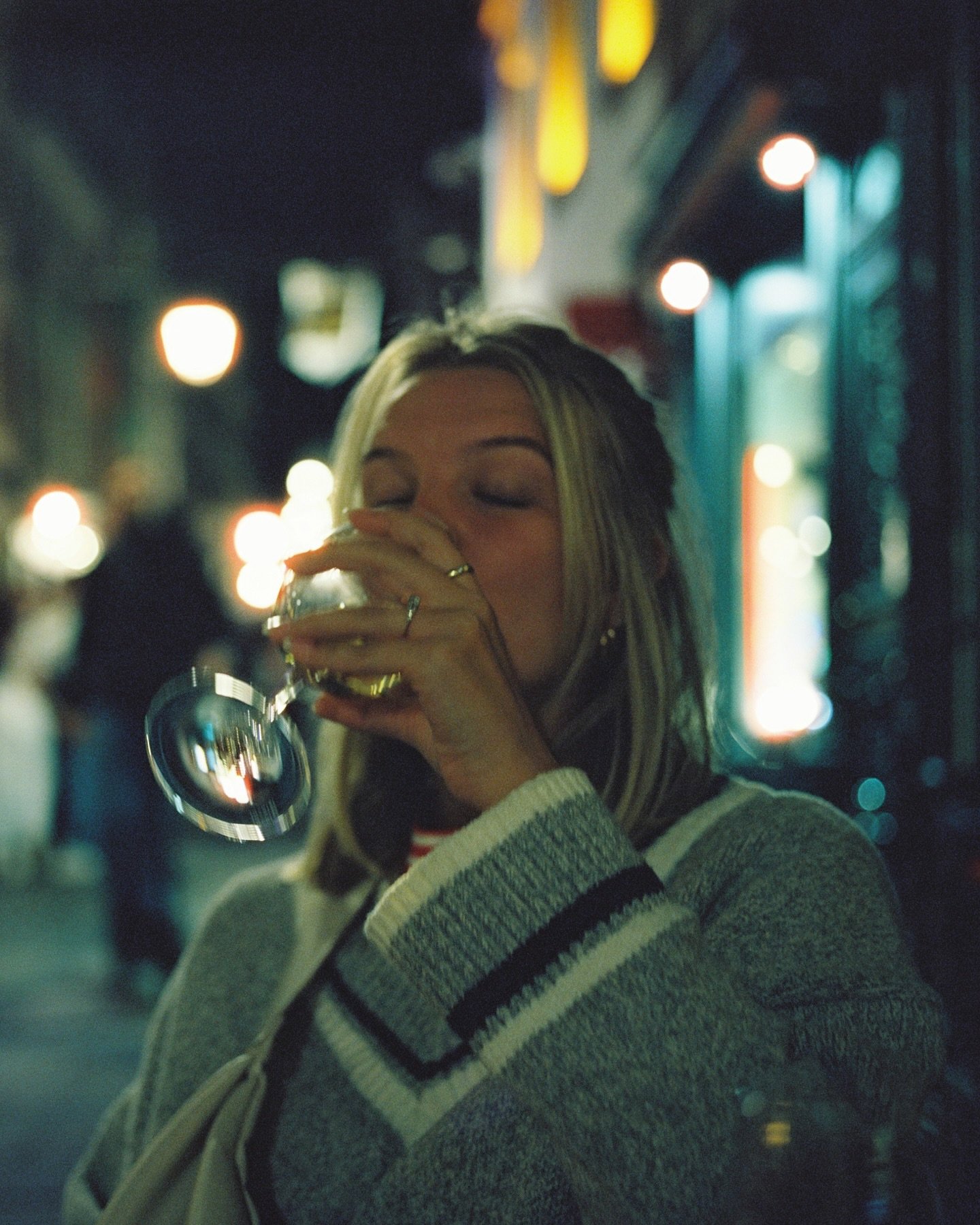 Night in Strasbourg &mdash; hopping from bar to bar, sipping wine, watching the city glow ✨ The reflections on the canals, the streetlights bouncing off old buildings. Night has always been my favorite time to shoot, and Cinestill 800T never misses ?