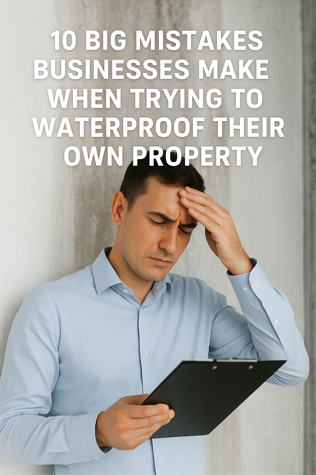 10 Big Mistakes Businesses Make When Trying to Waterproof Their Own Property