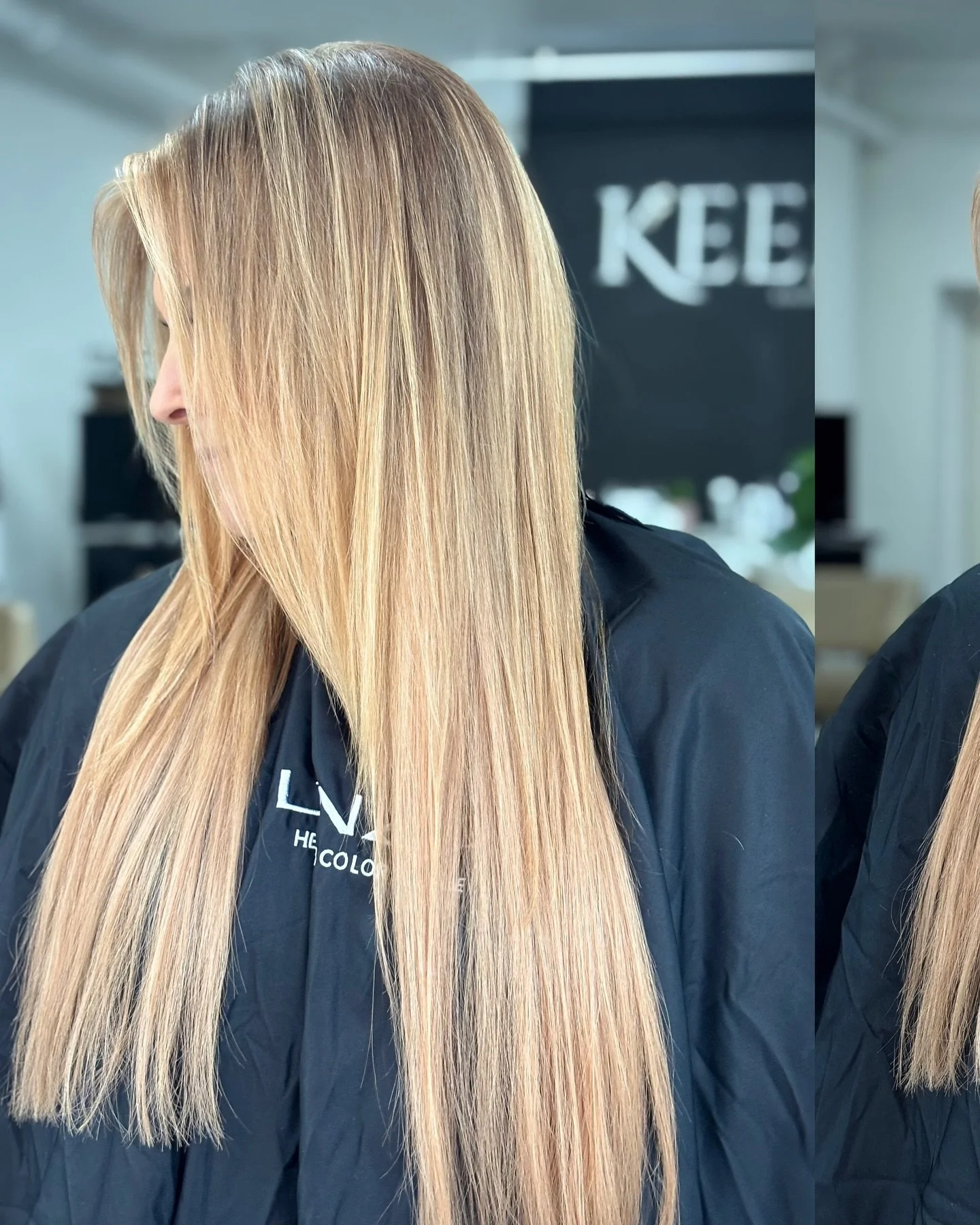 I haven&rsquo;t felt like fall until I saw this hair color.

20-inch extensions sewn in + strawberry blonde = instant glow.

She came in just for a quick blonde refresh and some I-tip extensions, but then she peeked at the extension wall and said, &l