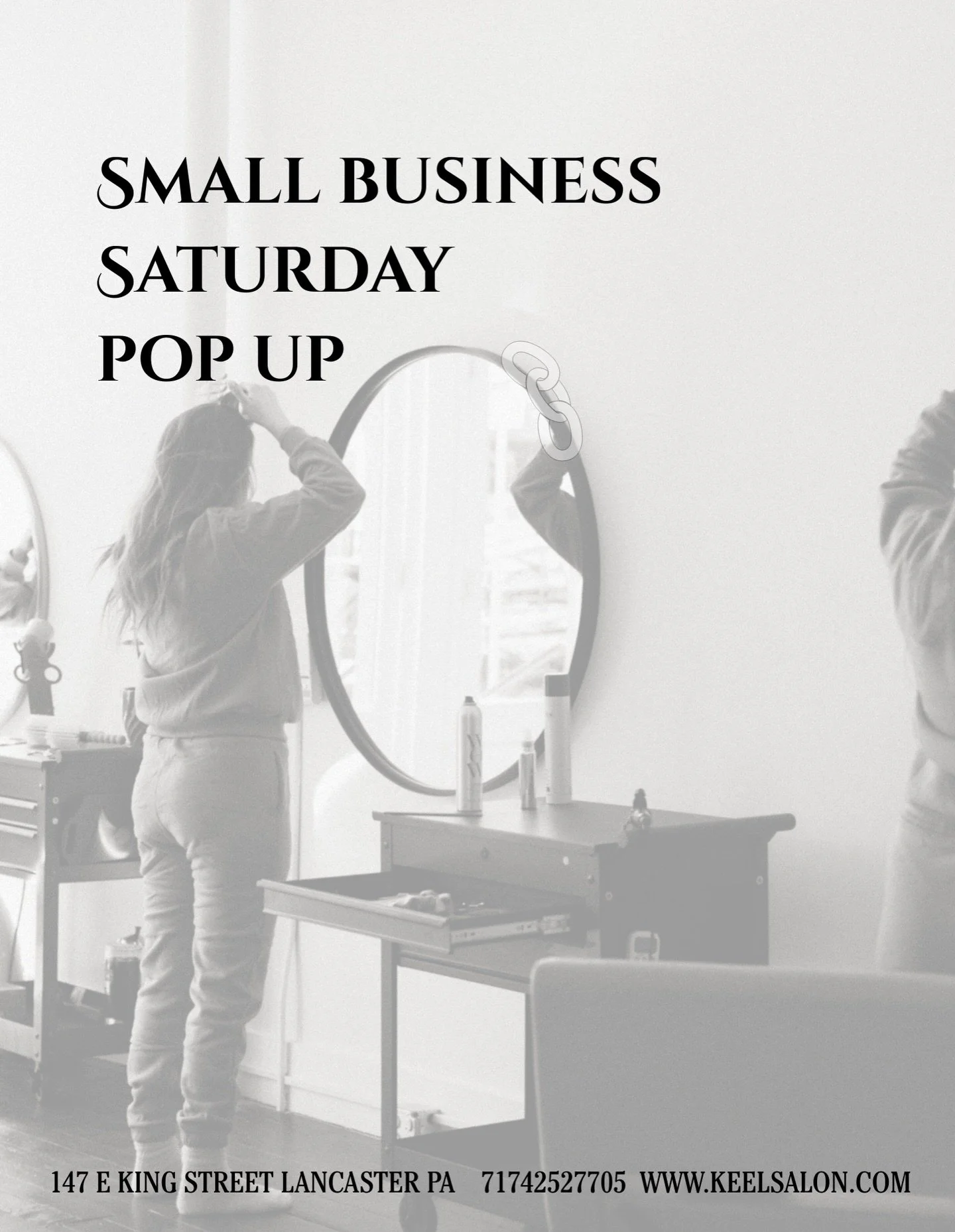 Shop downtown Lancaster City this Small Business Saturday &mdash; and make sure you stop by Keel. 🖤
We&rsquo;ve got Permanent Jewelry 11&ndash;3 so you can treat yourself, spoil your bestie, or grab an easy holiday gift.
@alwayslinked.permanentjewel