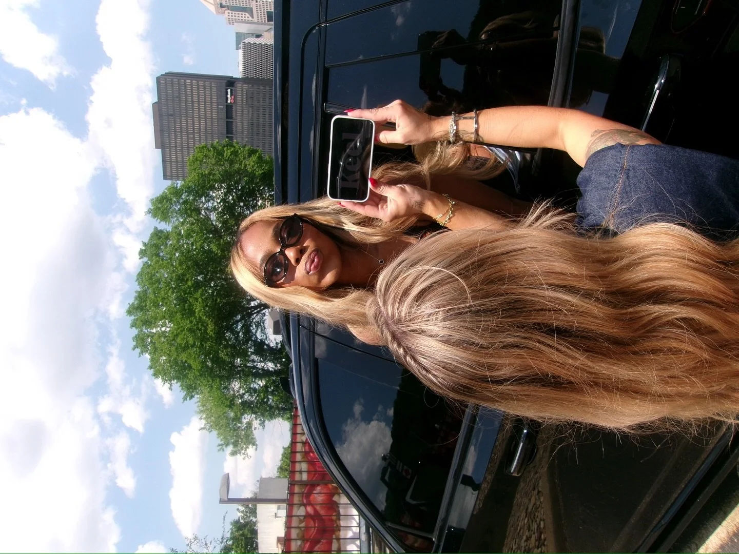 WE ARE SELLING SUNNIES IN SALON! 
Come try some on with your favorite babes on the block

We rented the Cadillac for our trip from @prolificluxurytranspo &amp; it was actually perfect! 
We are going to miss that big daddy caddy but if you need any ty