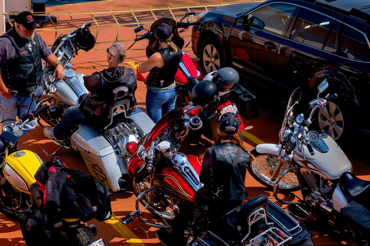 Bikers on Lake Kootenay ferry.jpg