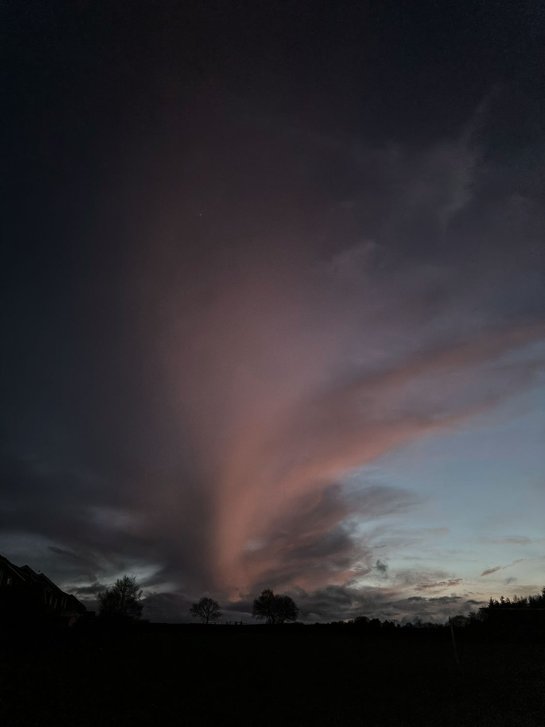 Pink cloud above Hepworth playing fields at dusk.jpg