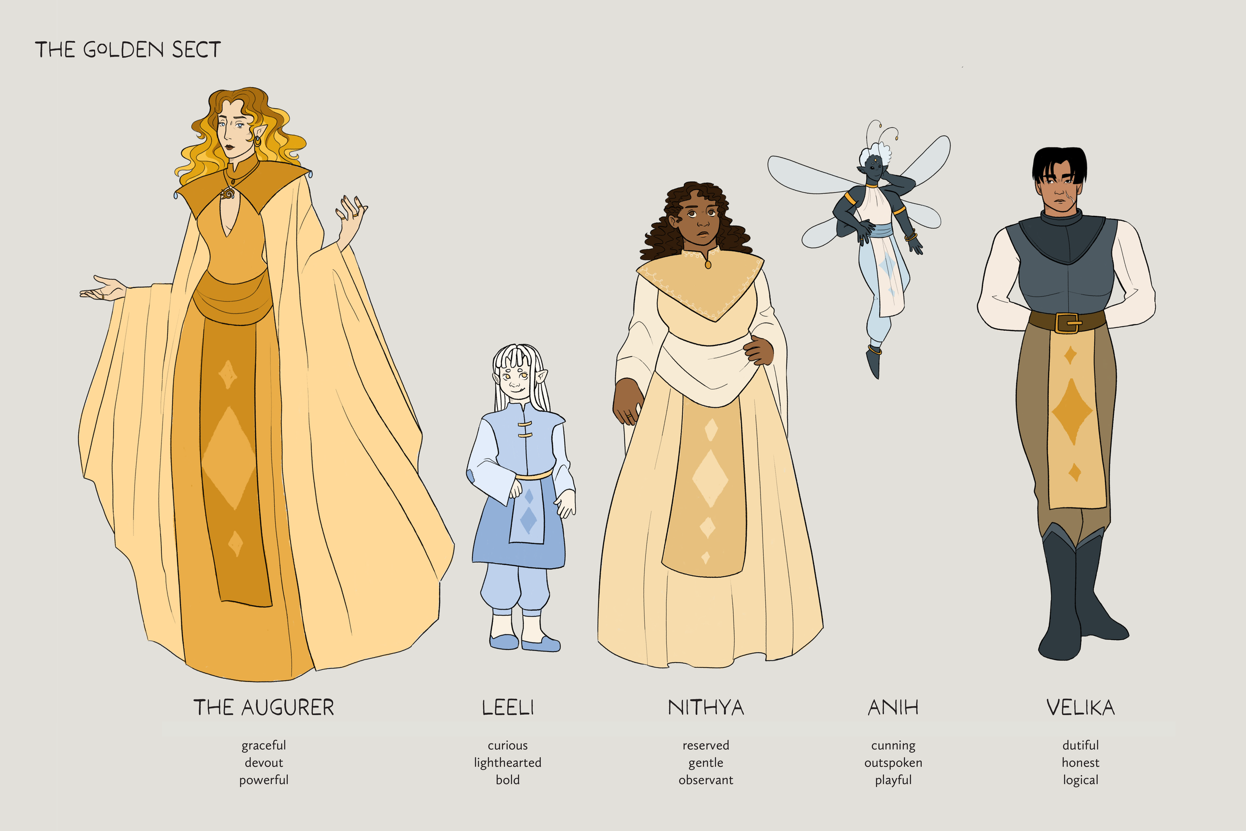 Lineup for the Golden Sect.