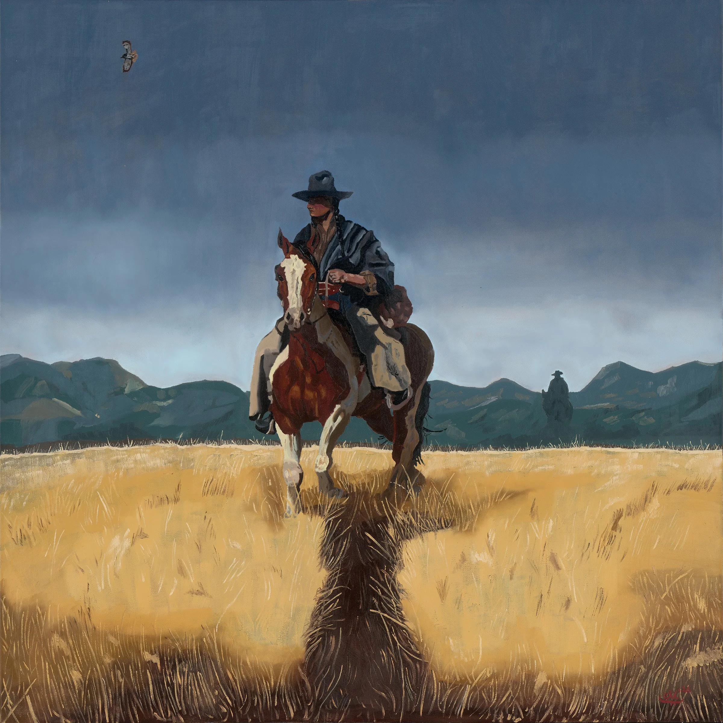 "What He Follows" - 36x36in