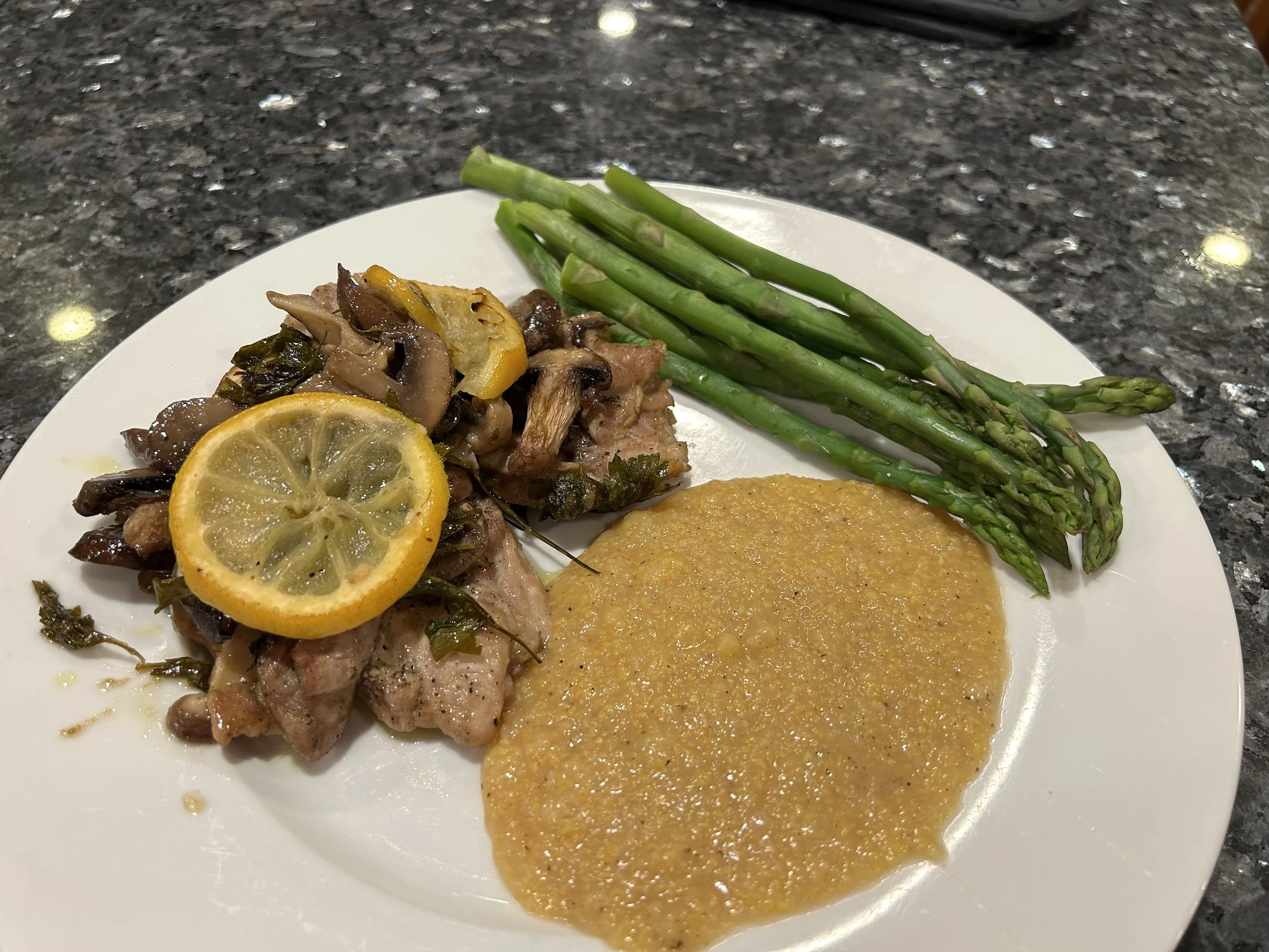 Sheet Pan Lemon Chicken with Mushrooms