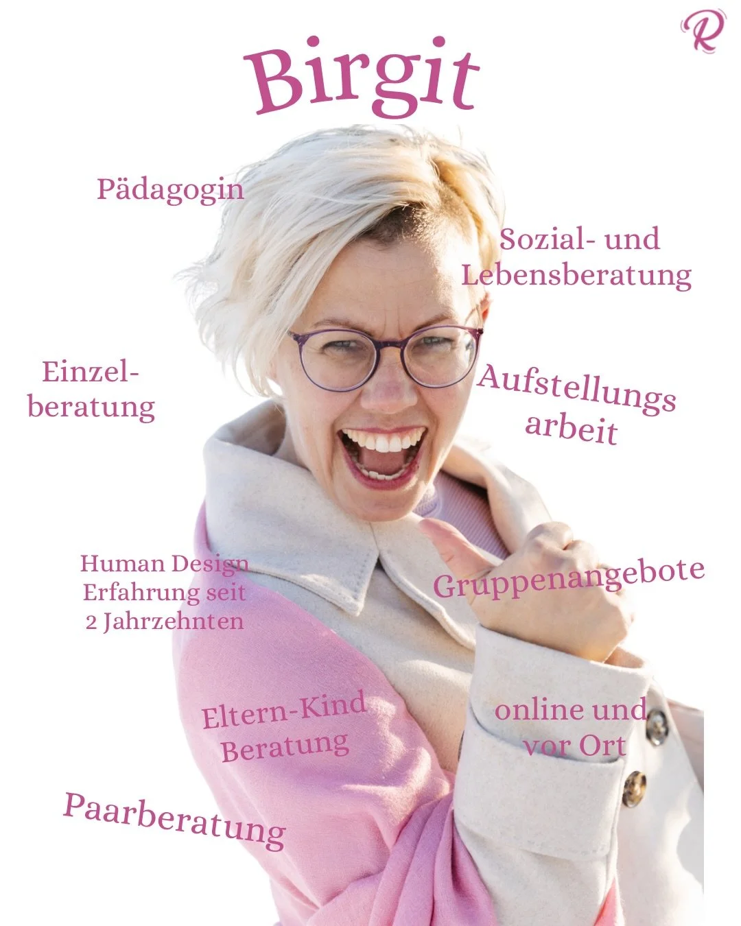 ✨ Selbstverst&auml;ndnis statt Selbstoptimierung.
✨ Verbindung statt Dauerfunktionieren.
✨ Tiefe statt h&ouml;her&ndash;schneller&ndash;weiter.

Ich verbinde Tiefenpsychologie mit einer Prise Magie ✨ und begleite Menschen zur&uuml;ck in ihre Leichtig