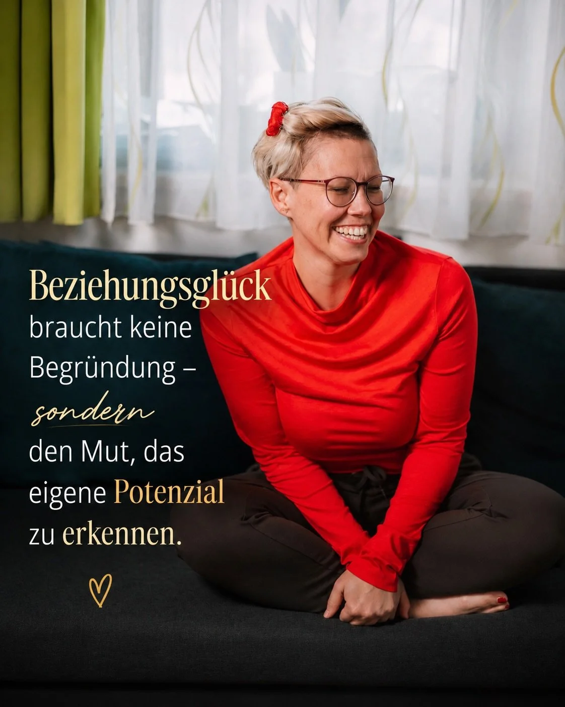 Hand aufs Herz:

Wie oft versuchst du, deine Beziehung zu verbessern, w&auml;hrend du selbst irgendwo auf der Strecke bleibst?

Dabei beginnt jede gute Beziehung bei der wichtigsten Person in deinem Leben: bei dir.

Wenn du dein Potenzial kennst, dei