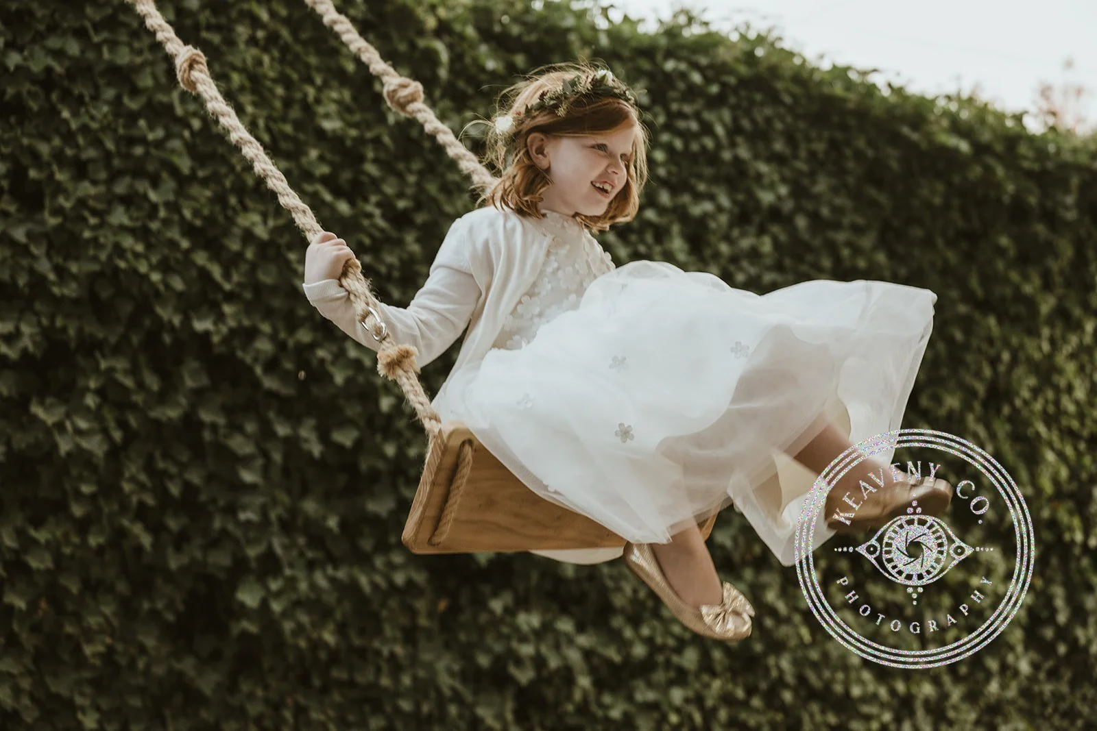 Flower girl joy. A beloved moment during the wedding reception celebration of Meagan and Ian on a lovely October day in Oregon. Celebration held at the beautiful Stillwater in McMinnville. What a pleasure to be the coordinator for this destination we