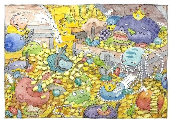 Treasure Chest - A Jelly Garden Mini Seek & Find Postcard Adventure by Erica Christensen