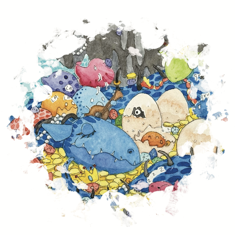 Dragon Nest Seek and Find Postcard Graphic by Erica Christensen