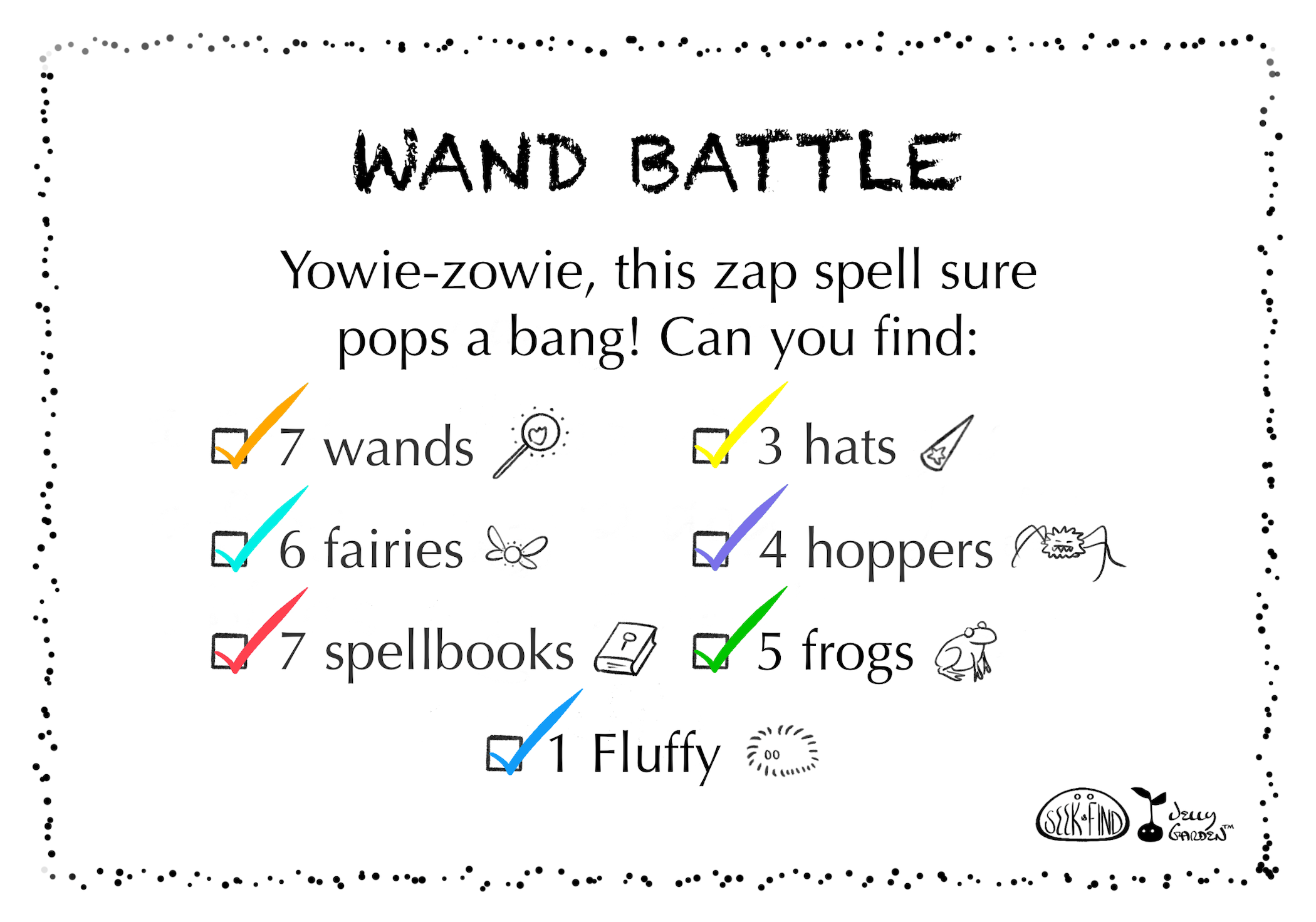 Wand Battle Answer Key List