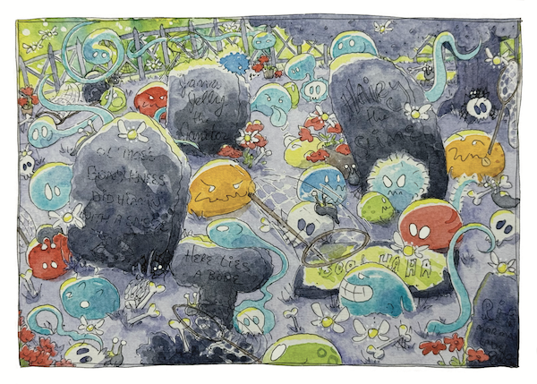 Ghost Tag - A Jelly Garden Mini Seek & Find Postcard Adventure by Erica Christensen
