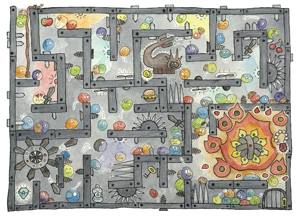 Metal Maze - A Jelly Garden Seek & Find Maze Adventure by Erica Christensen
