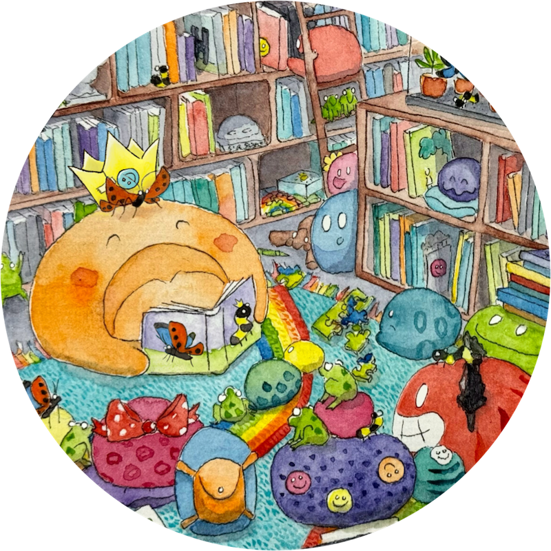 Story Time Seek and Find Postcard Graphic by Erica Christensen
