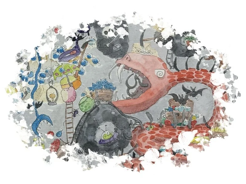 Dungeons, Dragons & Jelly Gems Seek and Find Graphic by Erica Christensen