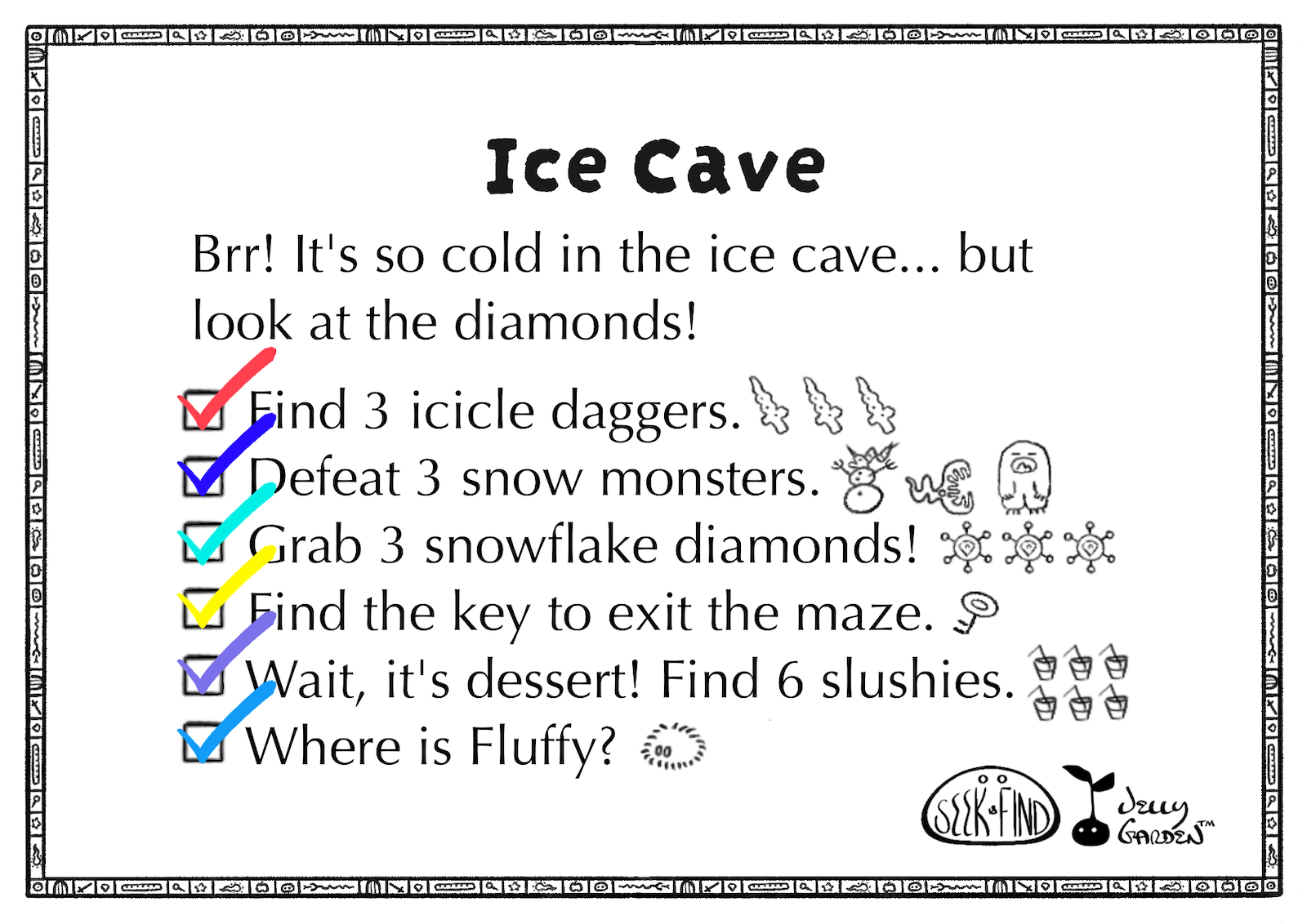 Ice Cave Answer Key List