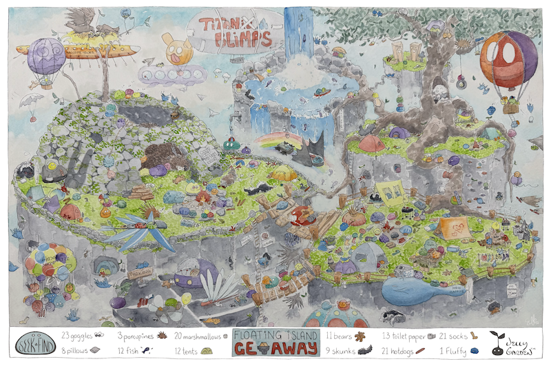 Floating Island Getaway - A Jelly Garden Seek & Find Adventure by Erica Christensen