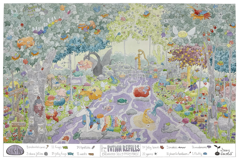 Free Potion Refills in the Enchanted Jelly Fairy Forest - A Jelly Garden Seek & Find Adventure by Erica Christensen