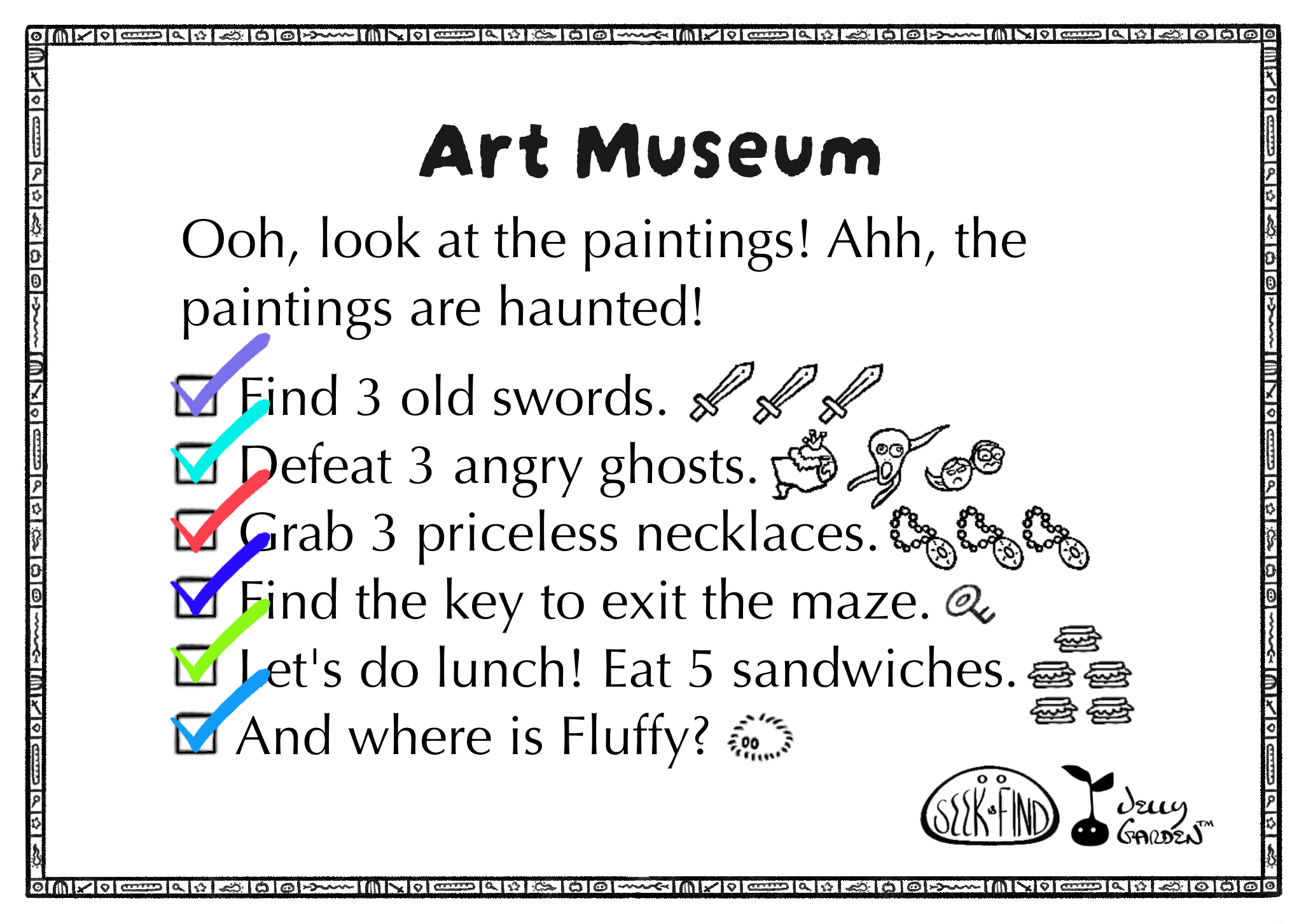Art Museum Quest List