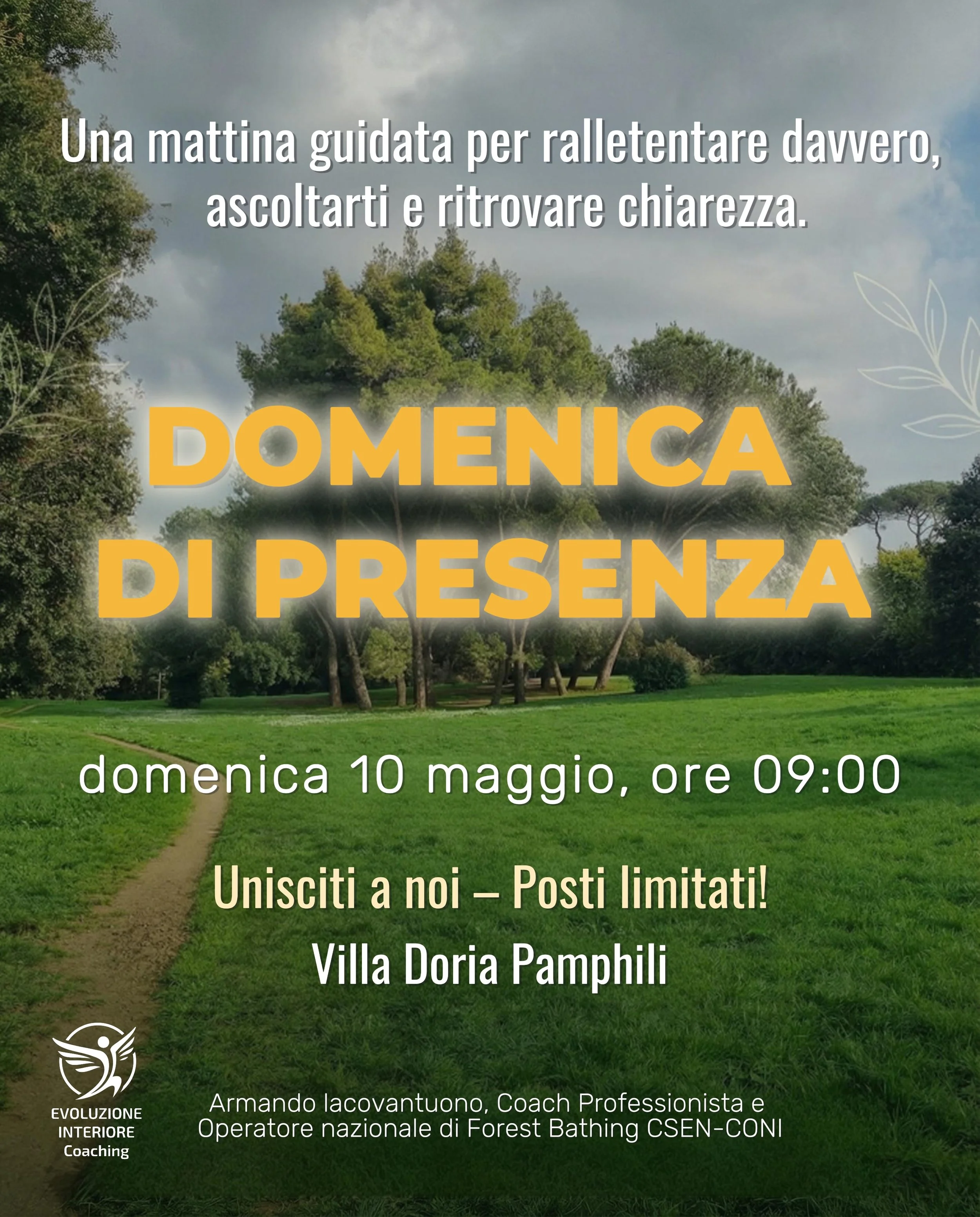 Domenica di Presenza · Villa Pamphili | 10 maggio
