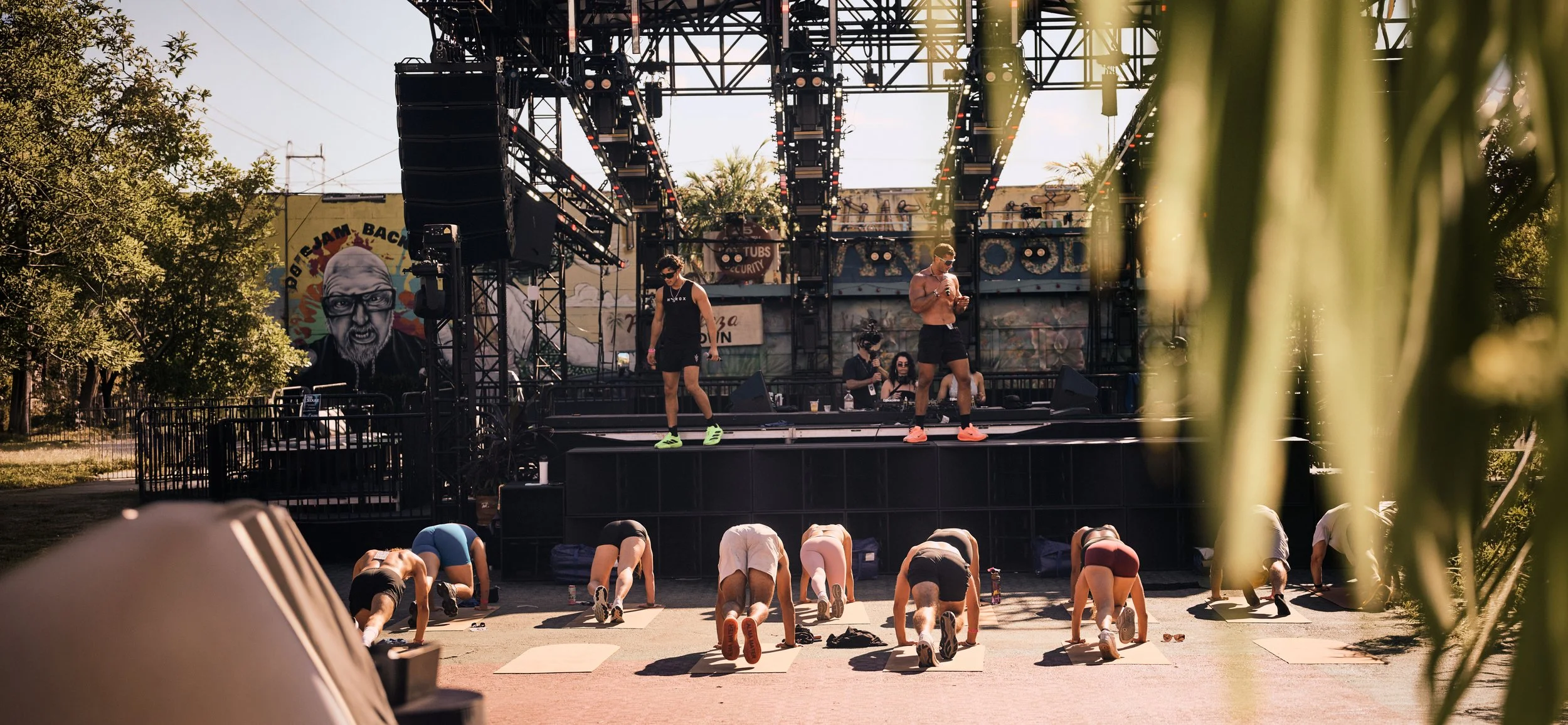 Culture Flow fitness event featuring a live workout experience produced and captured by Threadline Collective.
