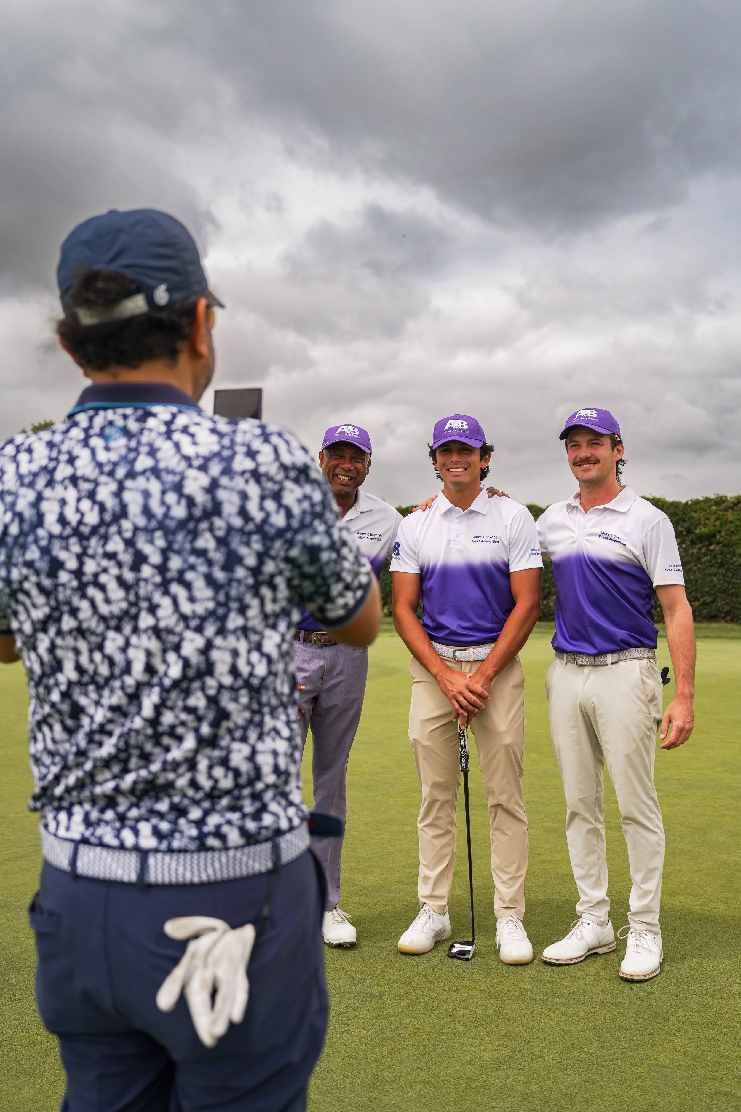 Professional team photo captured during the Inwood Country Club Member Guest, documenting a premium golf experience with Threadline Collective.